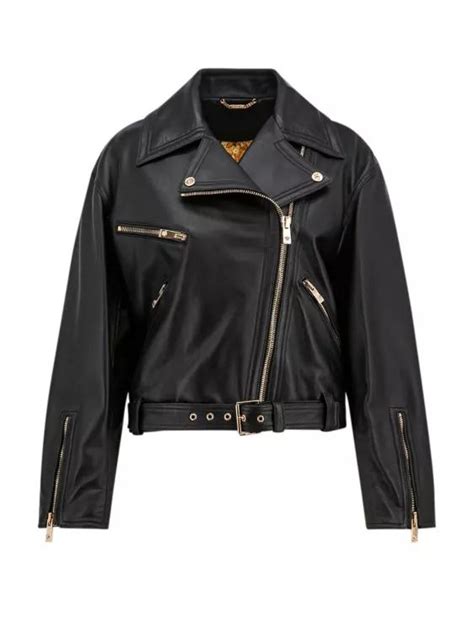 versace lederjacken damen|net a porter versace jacket.